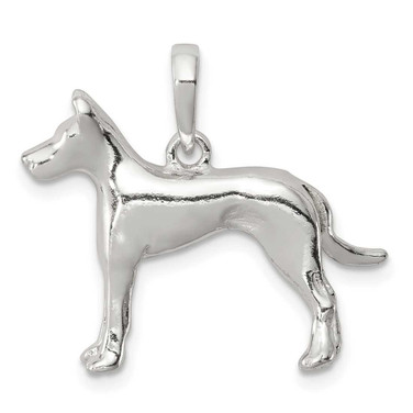 Image of Sterling Silver Great Dane Pendant