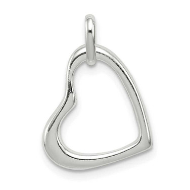 Image of Sterling Silver Heart Pendant QP2789