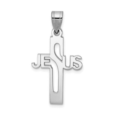 Image of Sterling Silver Jesus Cross Extra Small Pendant