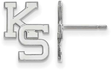 Image of Sterling Silver Kansas State University Small Post Earrings by LogoArt