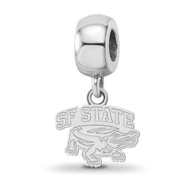 Image of Sterling Silver LogoArt San Francisco State University Dangle Charm Bead