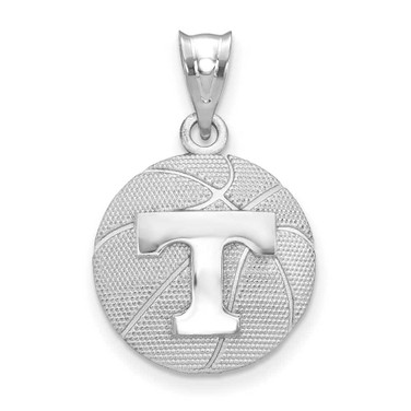 Image of Sterling Silver LogoArt The University of Tennessee Basketball Pendant