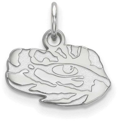 Image of Sterling Silver Louisiana State University X-Small Pendant by LogoArt (SS061LSU)