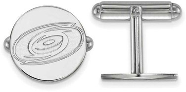 Image of Sterling Silver NHL Carolina Hurricanes Cuff Links by LogoArt Image of Sterling Silver NHL Carolina Hurricanes Cuff Links by LogoArt