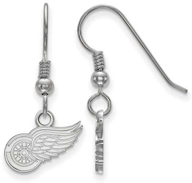 Image of Sterling Silver NHL Detroit Red Wings X-Small Dangle Earrings by LogoArt