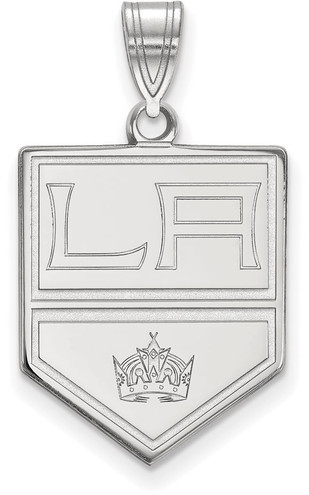 Sterling Silver NHL Los Angeles Kings Large Pendant by LogoArt