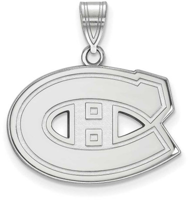 Image of Sterling Silver NHL Montreal Canadiens Medium Pendant by LogoArt