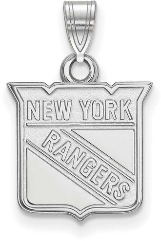 Image of Sterling Silver NHL New York Rangers Small Pendant by LogoArt