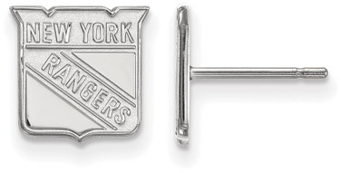 Sterling Silver NHL New York Rangers X-Small Post Earrings by LogoArt