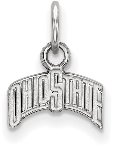 Sterling Silver Ohio State University X-Small Pendant by LogoArt (SS066OSU)
