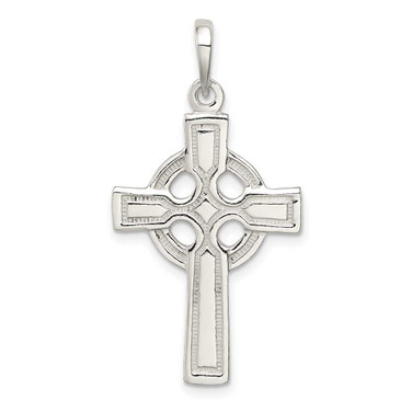Image of Sterling Silver Polished Cross Pendant QC6679 Image of Sterling Silver Polished Cross Pendant QC6679