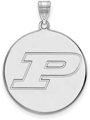 Image of Sterling Silver Purdue XL Disc Pendant by LogoArt (SS035PU)