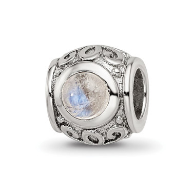 Sterling Silver Reflections Moonstone Bead