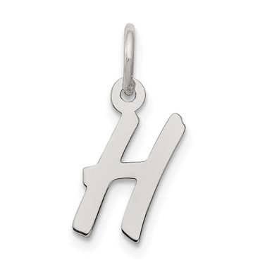 Sterling Silver Small Initial H Charm