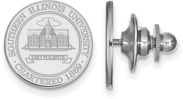 Image of Sterling Silver Southern Illinois University Crest Lapel Pin by LogoArt