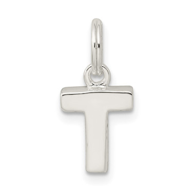 Sterling Silver T Charm