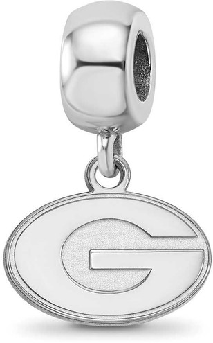 Image of Sterling Silver University of Georgia X-Small Dangle Bead Charm by LogoArt