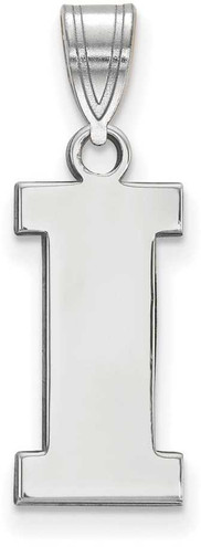 Image of Sterling Silver University of Iowa Medium Pendant by LogoArt (SS065UIA)