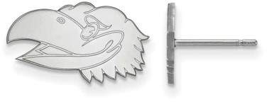 Image of Sterling Silver University of Kansas X-Small Post Earrings by LogoArt (SS045UKS)