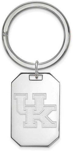 Image of Sterling Silver University of Kentucky Key Chain by LogoArt