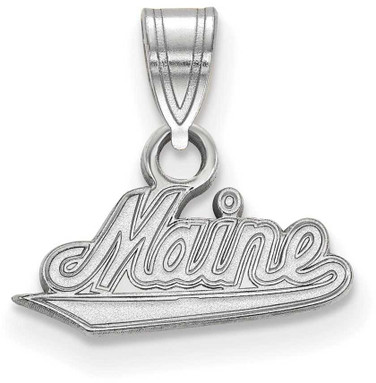 Image of Sterling Silver University of Maine Small Pendant by LogoArt