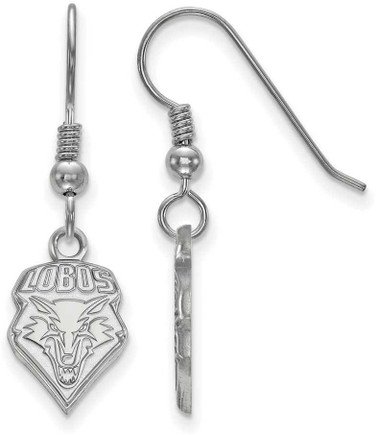Image of Sterling Silver University of New Mexico Small Dangle Earrings by LogoArt