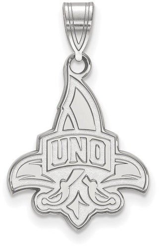 Sterling Silver University of New Orleans Large Pendant by LogoArt