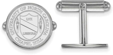 Image of Sterling Silver University of North Carolina Crest Cuff Links by LogoArt
