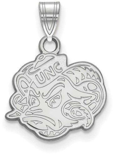 Image of Sterling Silver University of North Carolina Small Pendant by LogoArt (SS053UNC)