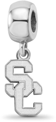 Image of Sterling Silver University of Southern California Bead Charm Small by LogoArt