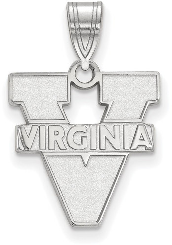Sterling Silver University of Virginia Medium Pendant by LogoArt (SS003UVA)