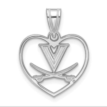 Image of Sterling Silver University of Virginia Pendant in Heart by LogoArt (SS062UVA) Image of Sterling Silver University of Virginia Pendant in Heart by LogoArt (SS062UVA)