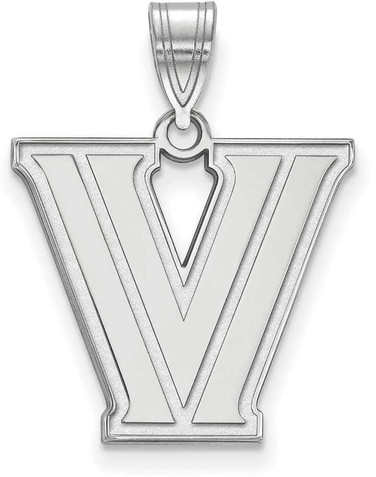 Image of Sterling Silver Villanova University Medium Pendant by LogoArt (SS002VIL)