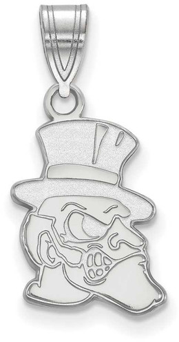 Image of Sterling Silver Wake Forest University Medium Pendant by LogoArt (SS057WFU)