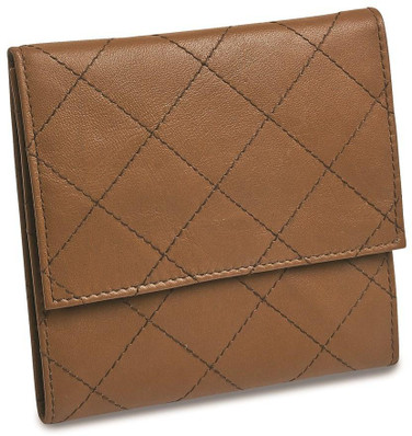 Tan Leather Quilted Jewelry Folder