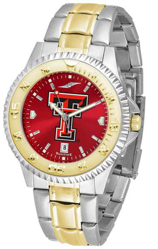 Image of Texas Tech Red Raiders Competitor Two Tone AnoChrome Mens Watch