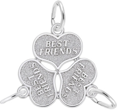 Three Best Friends Charm (Choose Metal) by Rembrandt