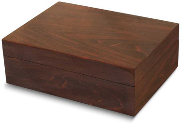 Image of Walnut Finish Wood Keepsake Box (Gifts)