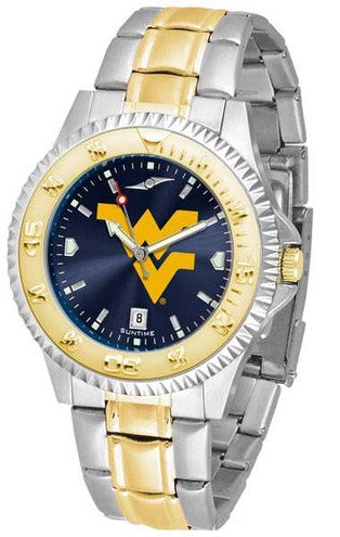 Image of West Virginia Mountaineers Competitor Two Tone AnoChrome Mens Watch