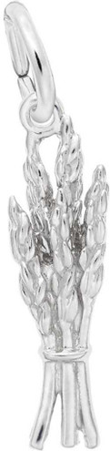 Image of Wheat Bundle Charm (Choose Metal) by Rembrandt