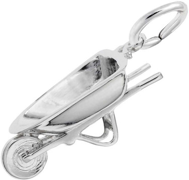 Image of Wheel Barrow Charm (Choose Metal) by Rembrandt