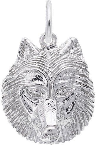 Wolf Head Charm (Choose Metal) by Rembrandt