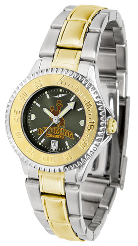Wyoming Cowboys Competitor Ladies Two Tone AnoChrome Watch