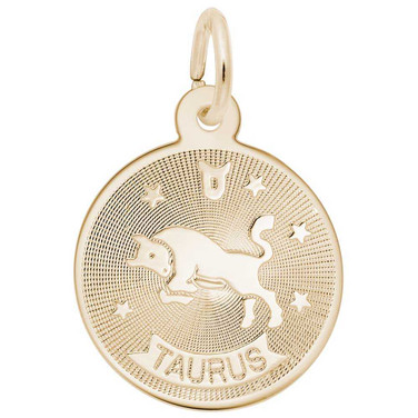 Image of Taurus Constellation Disc Charm (Choose Metal) by Rembrandt