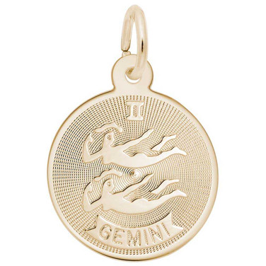 Image of Gemini Constellation Disc Charm (Choose Metal) by Rembrandt