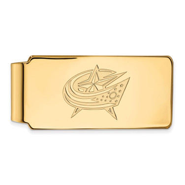 10k Yellow Gold NHL LogoArt Columbus Blue Jackets Money Clip