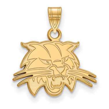 Image of 10k Yellow Gold LogoArt Ohio University Bobcat Small Pendant