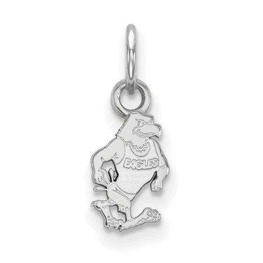 Image of Sterling Silver Rhodium-plated LogoArt Georgia Southern University Eagle Extra Small Pendant SS026GSU