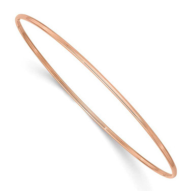 Image of 10k 1.5mm Rose Gold Polished Slip-on Bangle Bracelet Image of 10k 1.5mm Rose Gold Polished Slip-on Bangle Bracelet