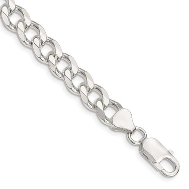 Image of Sterling Silver 8mm Curb Chain QCB220-7 Image of Sterling Silver 8mm Curb Chain QCB220-7